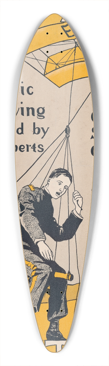 Charles Hubbard Woodbury - The May Century 39.3 inch art pintail longboard deck