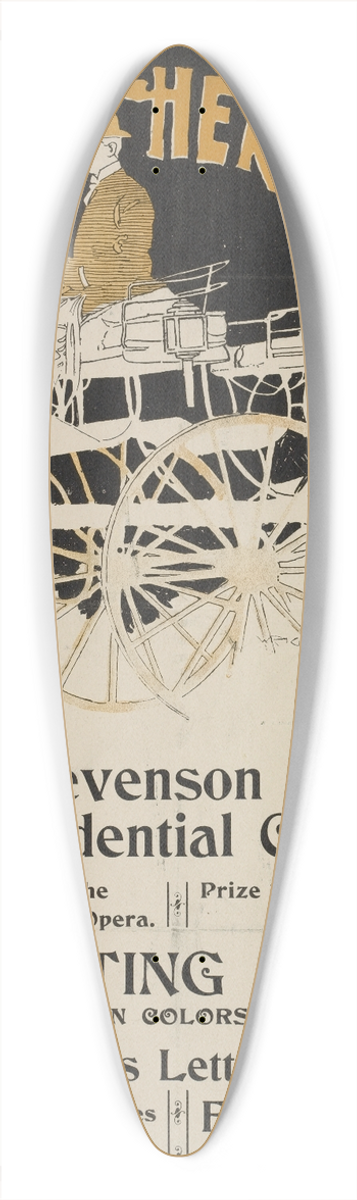Charles Hubbard Woodbury - The New York Sunday herald. Nov. 10th. 39.3 inch art pintail longboard deck