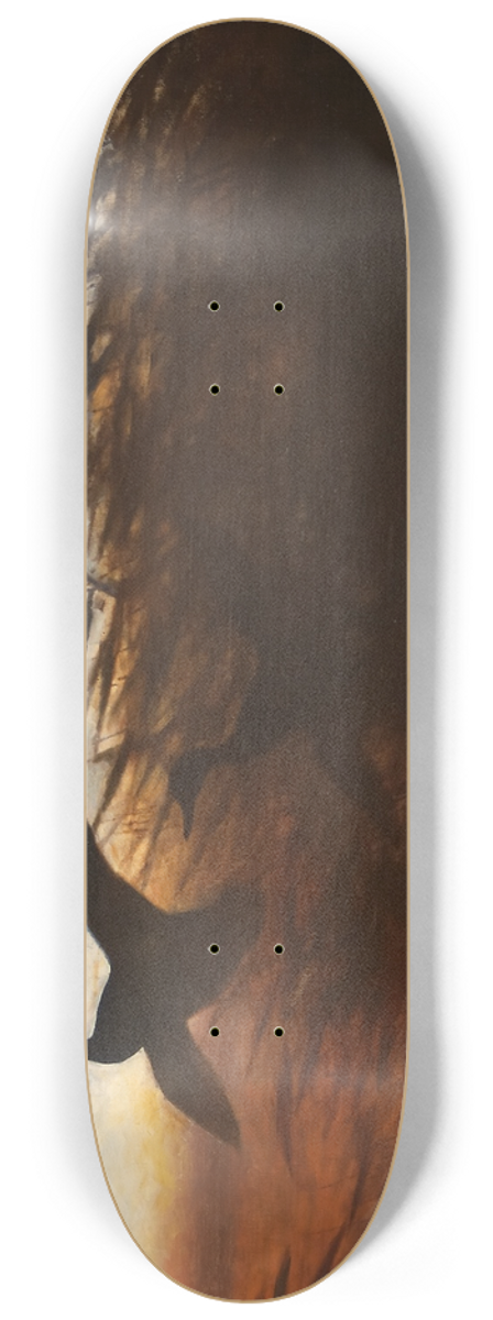 Bruno Liljefors - Summer Night Ducks Lifting off 8.25 inch art skate deck