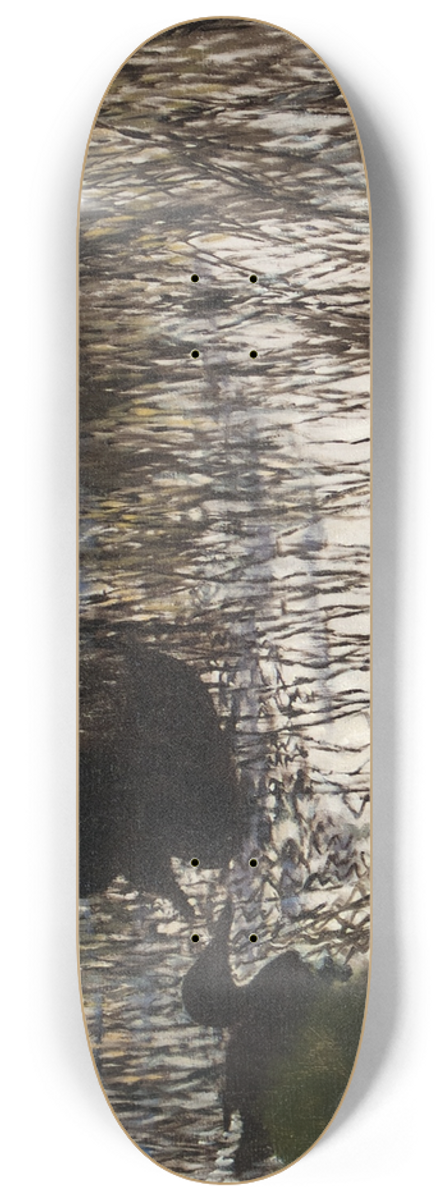 Bruno Liljefors - Wild Ducks in Reeds 8.25 inch art skate deck