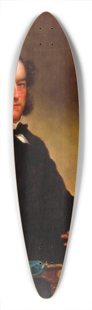 Charles Loring Elliott - Portrait of a Gentleman 39.3 inch art pintail longboard deck