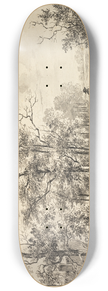 Bruno van Straaten - Goatherd and Goats 8.25 inch art skate deck