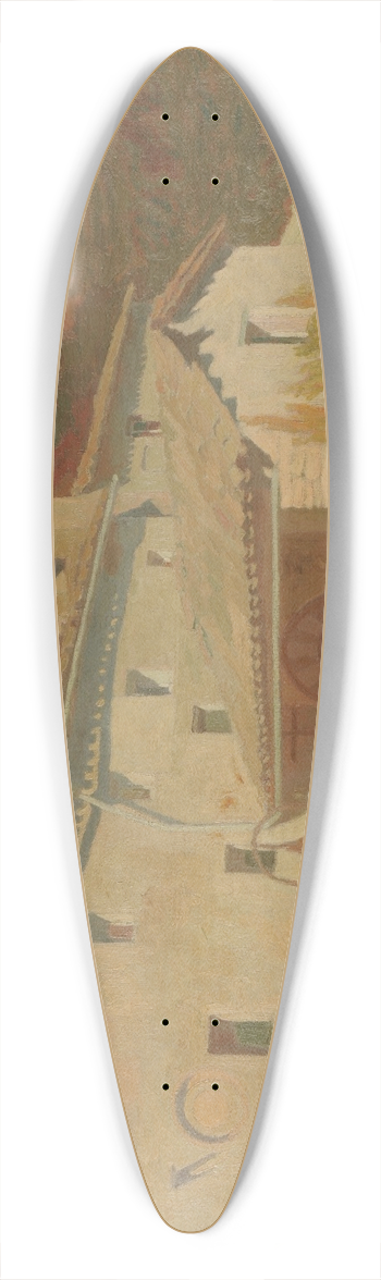 Charles Marie Dulac - Carceri dAssise 39.3 inch art pintail longboard deck