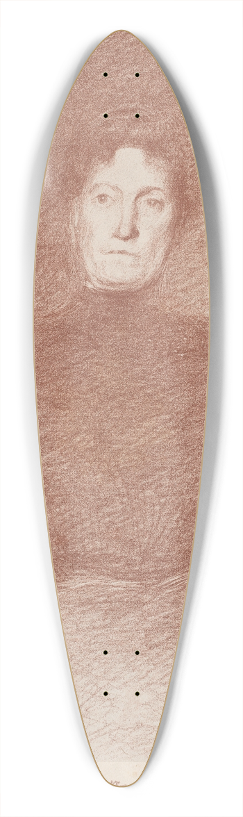 Charles Marie Dulac - Seated Woman 39.3 inch art pintail longboard deck