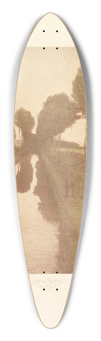 Charles Marie Dulac - Suite de Paysages; Landscape, Plate 3, Remarque, Bat 39.3 inch art pintail longboard deck