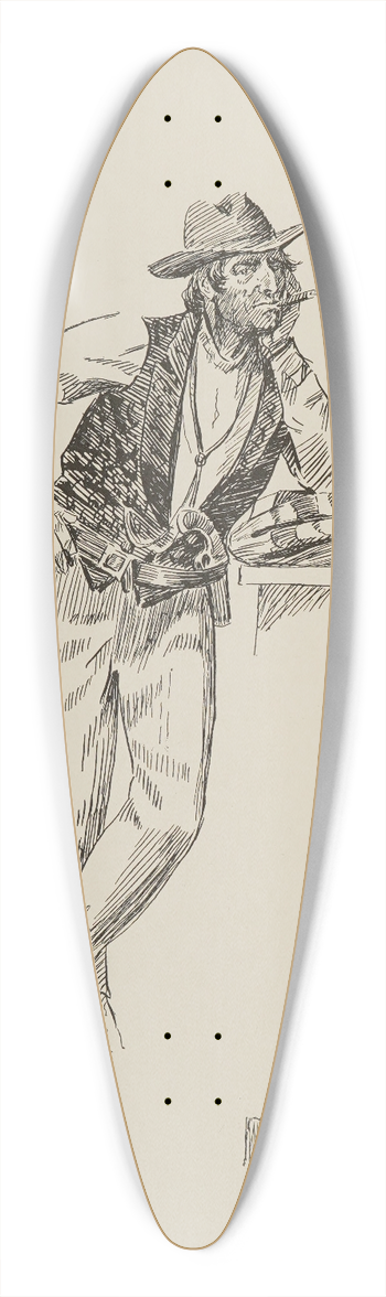 Charles Marion Russell - russellprints00russ 39.3 inch art pintail longboard deck