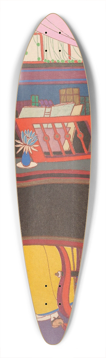 Charles Martin - La Musique 39.3 inch art pintail longboard deck