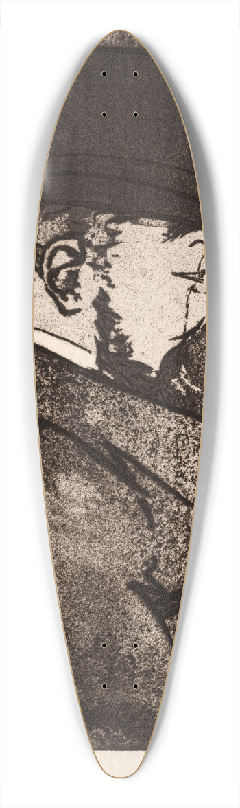 Charles Maurin - Henri de Toulouse-Lautrec 39.3 inch art pintail longboard deck