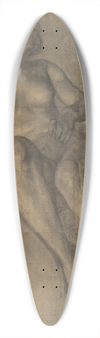 Charles Mertens - Figure Study 39.3 inch art pintail longboard deck