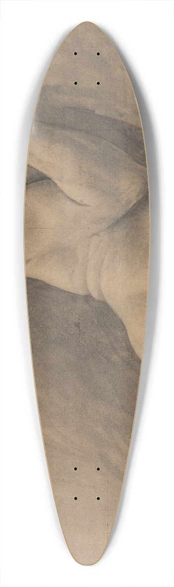 Charles Mertens - Figure Study 39.3 inch art pintail longboard deck