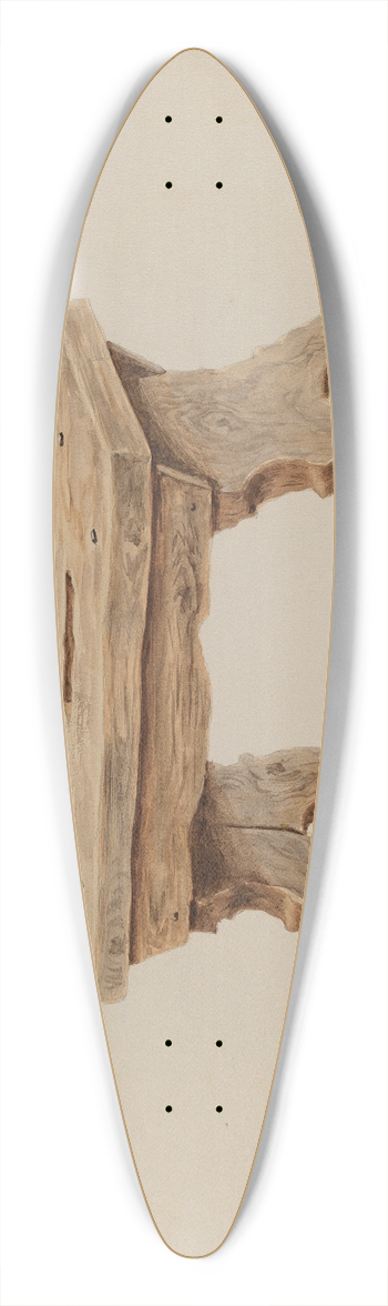 Charles Moss - Footstool 39.3 inch art pintail longboard deck
