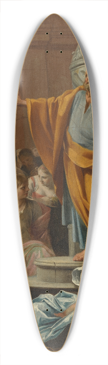 Charles Poerson - The Predication of Saint Peter 39.3 inch art pintail longboard deck