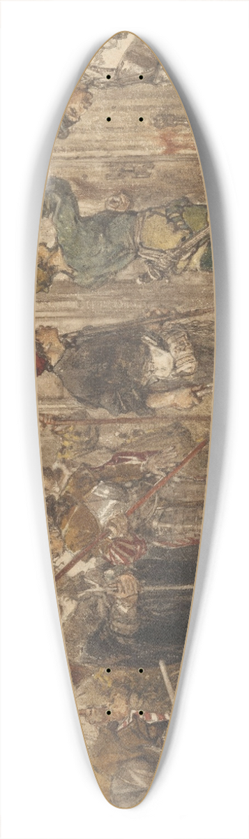 Charles Rochussen - Het verdachte huis 39.3 inch art pintail longboard deck