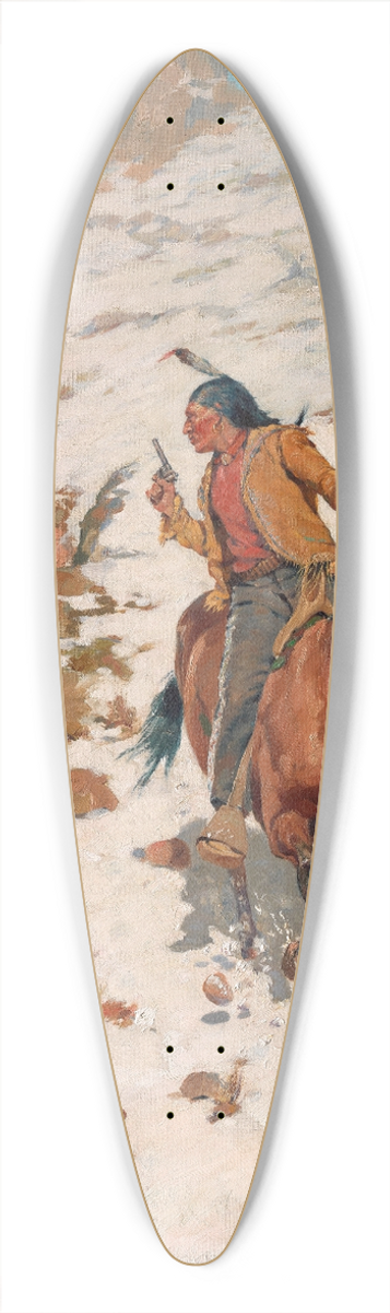 Charles Schreyvogel - In Hot Pursuit 39.3 inch art pintail longboard deck