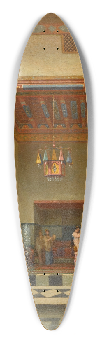 Charles Thodore Frre - An Afternoons Entertainment 39.3 inch art pintail longboard deck
