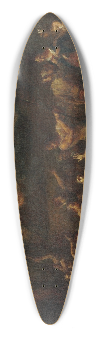 Charles Thvenin - Mort de M. de Pelleport qui sinterposait pour sauver M. de Losme, officier de la Bastille, devant lHtel de Ville, le 14 juillet 1789 (Rvolution) 39.3 inch art pintail longboard deck