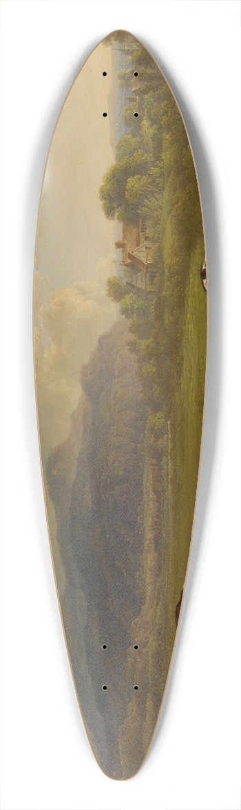 Charles Towne - Two Pointers In A Landscape 39.3 inch art pintail longboard deck