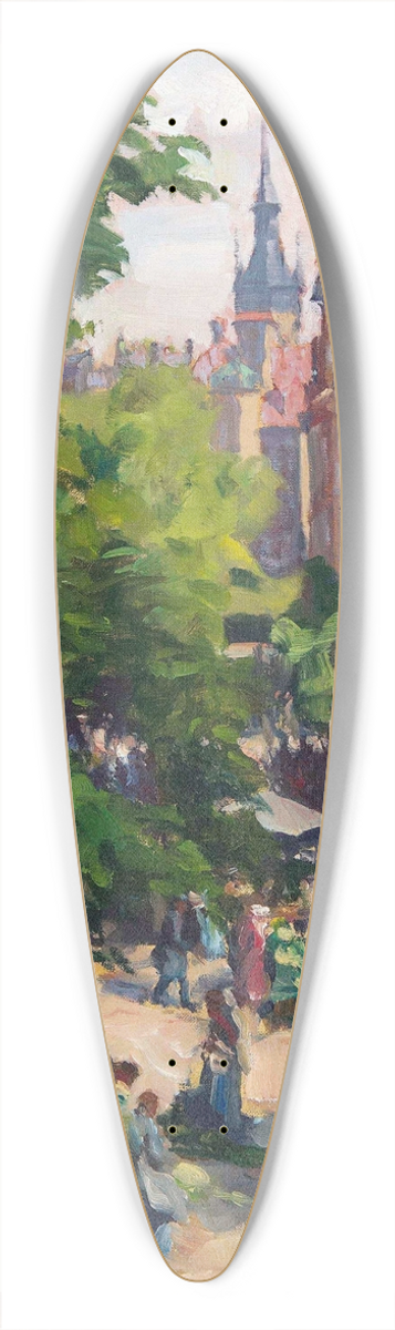 Charles Vetter - Der Viktualienmarkt in Mnchen 39.3 inch art pintail longboard deck
