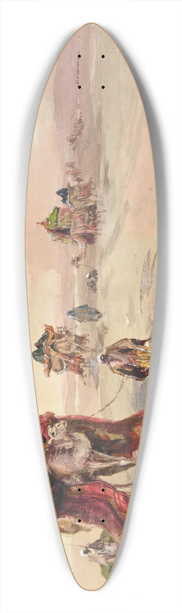 Charles Whymper - The return from Mecca 39.3 inch art pintail longboard deck