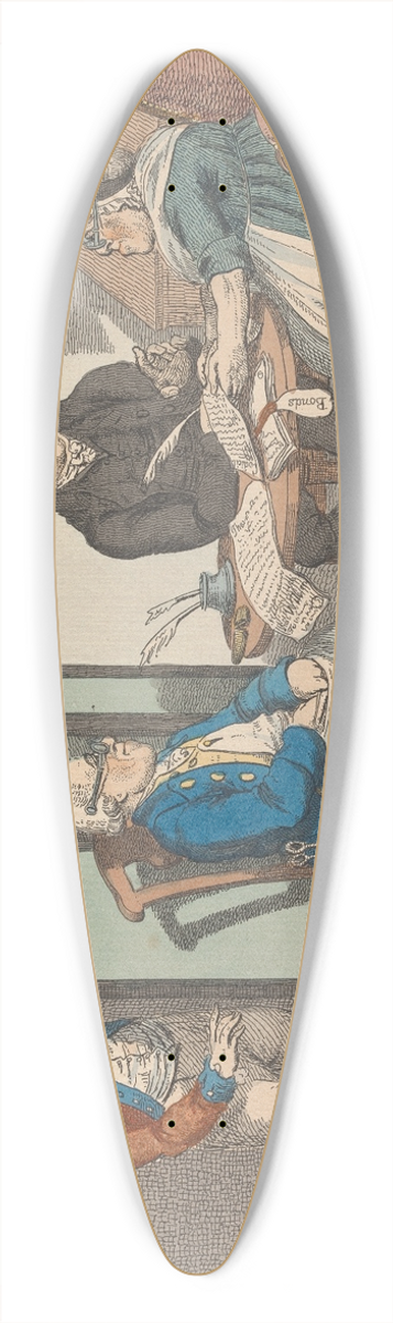 Charles Williams - Close Shaveing or the will our own way 39.3 inch art pintail longboard deck