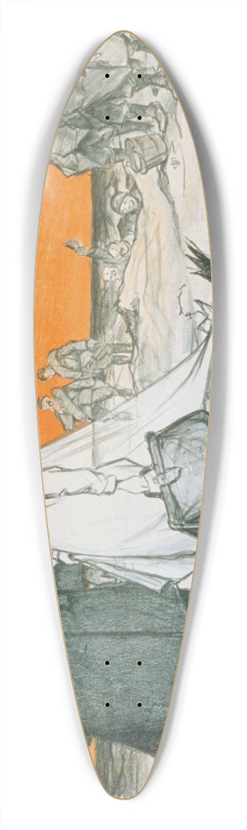 C. Haulor - Je raconte dans lOeuvre comment je suis alle me marier sur le front 39.3 inch art pintail longboard deck