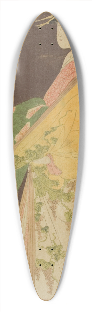 Chbunsai Eishi - A Selection of Beauty from the Pleasure Quarters (Seiro bisen awase); Hanamurasaki of the Tamaya in Procession (Tamaya Hanamurasaki dochu no zu) 39.3 inch art pintail longboard deck