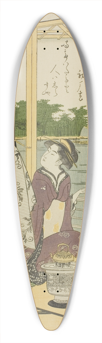 Chbunsai Eishi - Kuronushi, from the series Six Immortal Poets (Rokkasen) 39.3 inch art pintail longboard deck