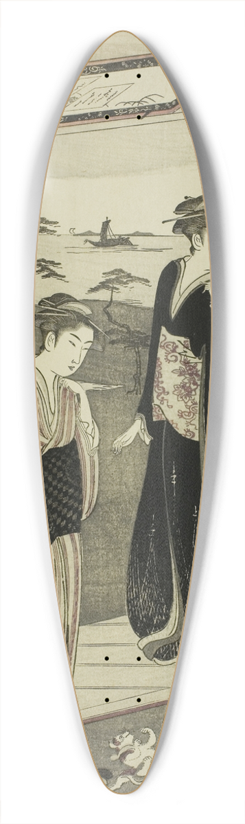 Chbunsai Eishi - Suma, from the series A Fashionable Parody of the Tale of Genji (Furyu yatsushi Genji) 39.3 inch art pintail longboard deck