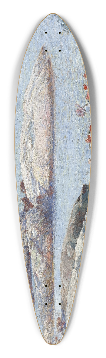 Childe Hassam - Poppies,Isles of Shoals 39.3 inch art pintail longboard deck