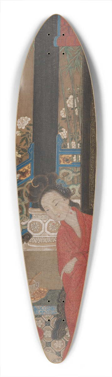 China, Qing dynasty - Yang Guifei Leaving the Bath 39.3 inch art pintail longboard deck
