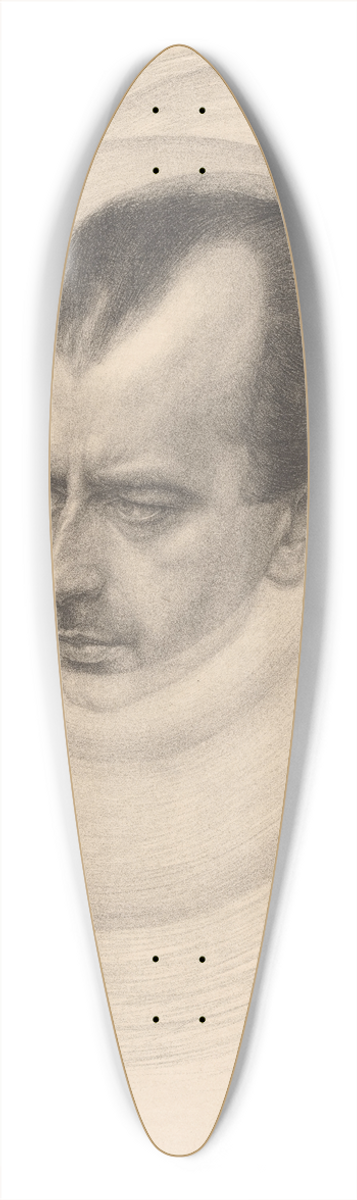 Chris Lebeau - Portret van een man 39.3 inch art pintail longboard deck