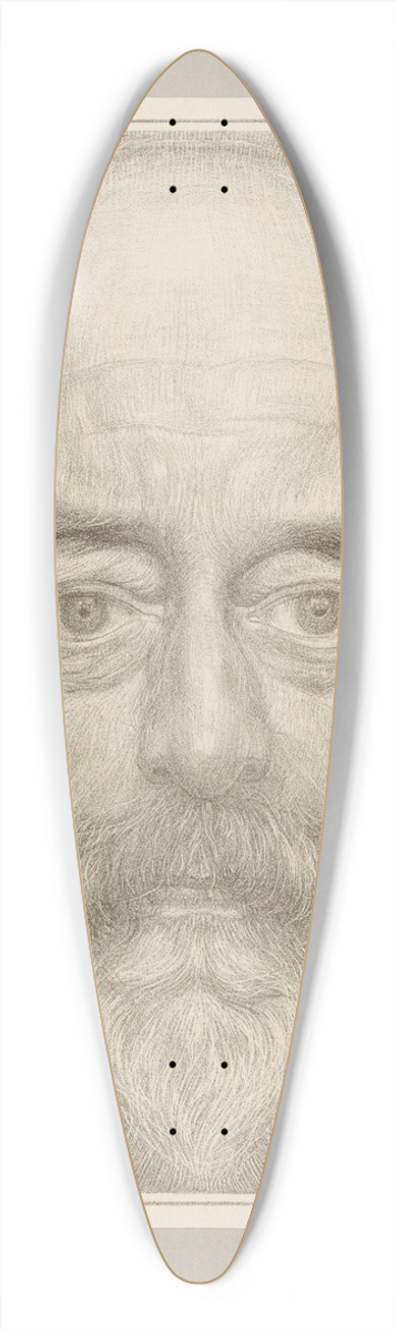 Chris Lebeau - Portret van H.P. Berlage 39.3 inch art pintail longboard deck