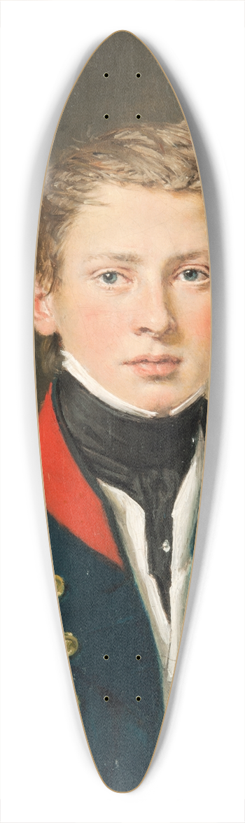 Christian Albrecht Jensen - Sub-Lieutenant Cosmus Bornemann, Royal Danish Navy (born 1809, died 1888) 39.3 inch art pintail longboard deck