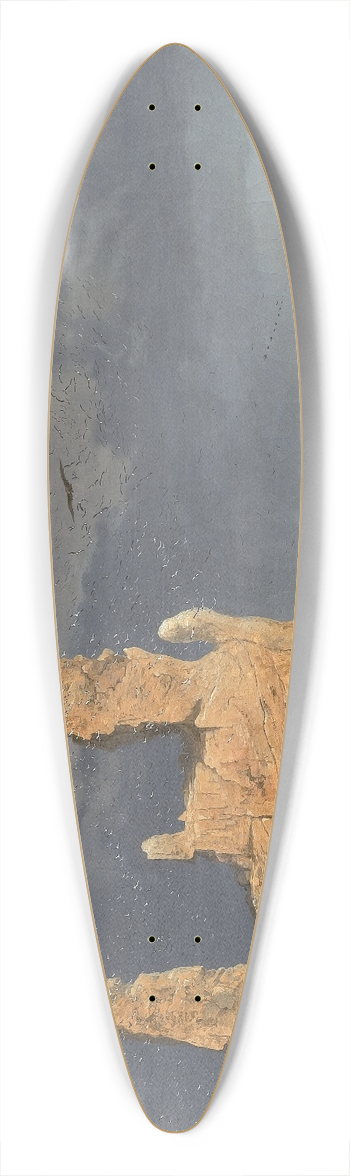 Christian Ezdorf - The Icelandic Coast 39.3 inch art pintail longboard deck