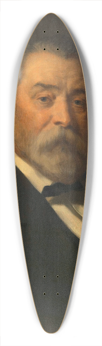 Christian Griepenkerl - Theophil Hansen (Baumeister und Architekt) 39.3 inch art pintail longboard deck
