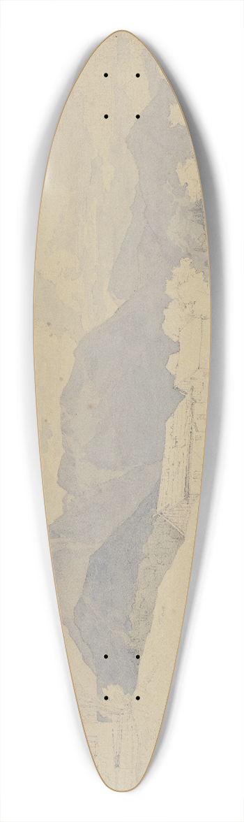 Christian Heerdt - Alpine village 39.3 inch art pintail longboard deck