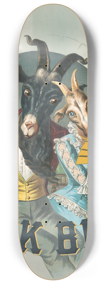 Calvert Litho. Co - Bock beer [poster no 8] 8.25 inch art skate deck