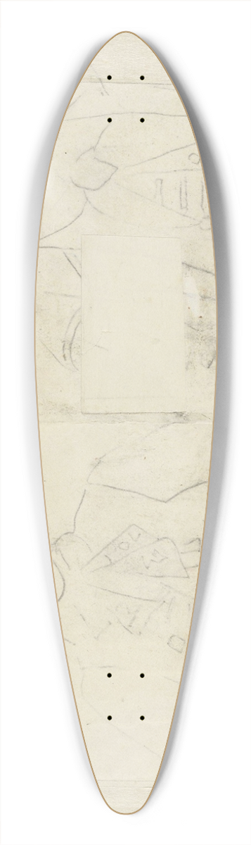 Christian Krohg - Bondepar, begge sittende en face 39.3 inch art pintail longboard deck
