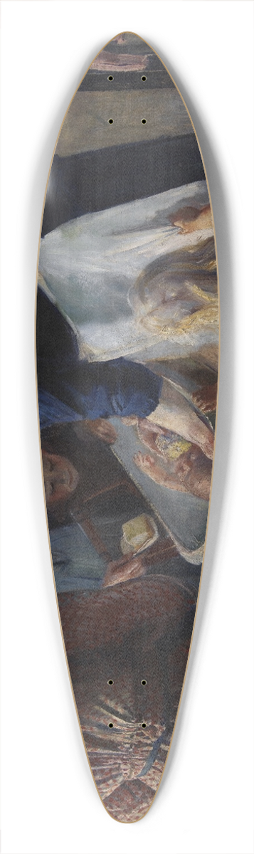 Christian Krohg - In the Tub 39.3 inch art pintail longboard deck