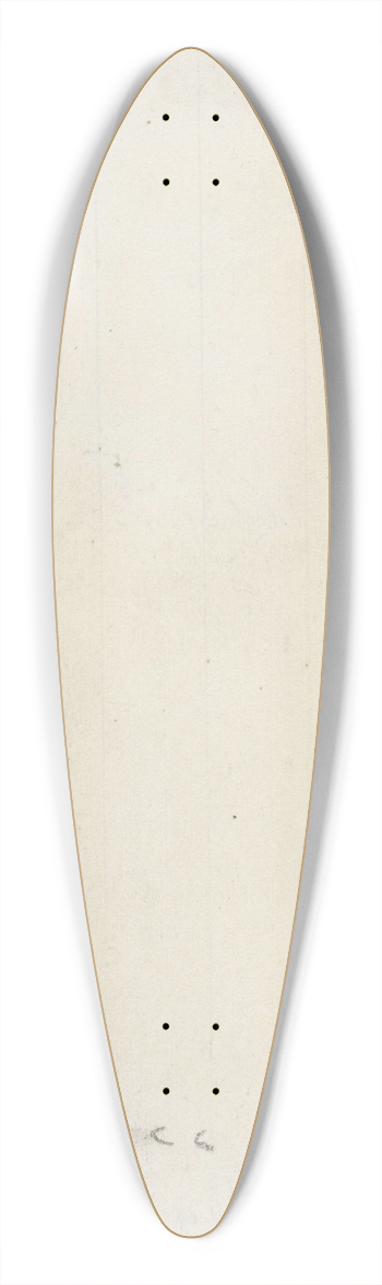 Christian Krohg - Selvportrett, ryggvendt 39.3 inch art pintail longboard deck
