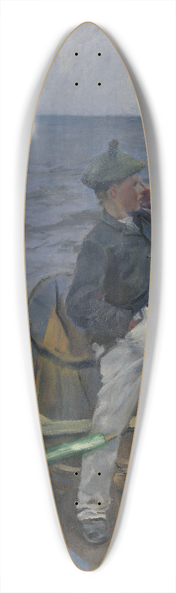 Christian Krohg - The Inshore Channel 39.3 inch art pintail longboard deck