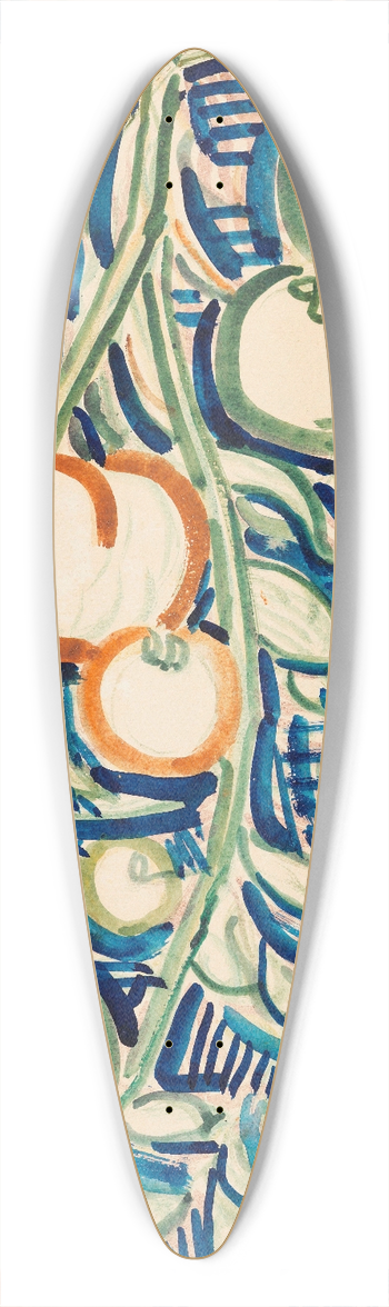 Christian Rohlfs - Herabhngender Zweig mit roten und grnen Tomaten 39.3 inch art pintail longboard deck