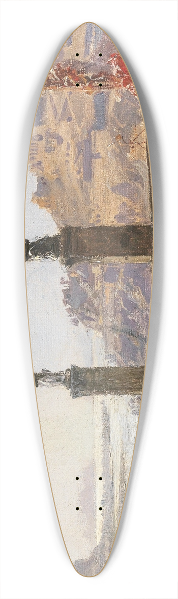 Christian Wilberg - Ideallandschaft mit Tempelanlage 39.3 inch art pintail longboard deck