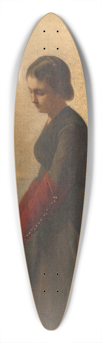Christoffel Bisschop - The brides sister 39.3 inch art pintail longboard deck