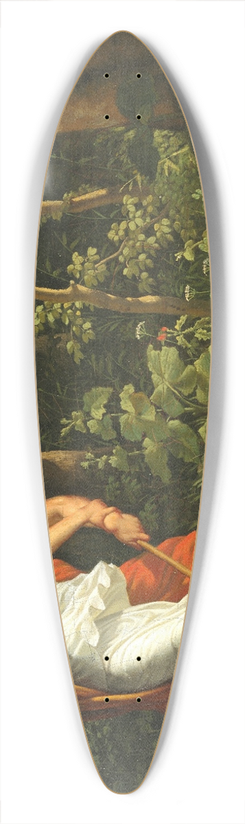 Christoffer Wilhelm Eckersberg - A seduction scene in a forest 39.3 inch art pintail longboard deck