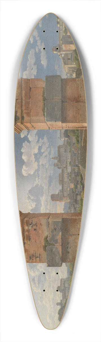 Christoffer Wilhelm Eckersberg - A View through Three Arches of the Third Storey of the Colosseum 39.3 inch art pintail longboard deck