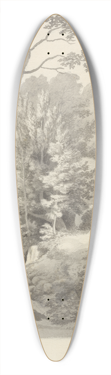 Christoffer Wilhelm Eckersberg - Djvleklften i Liselunds have p Mn 39.3 inch art pintail longboard deck