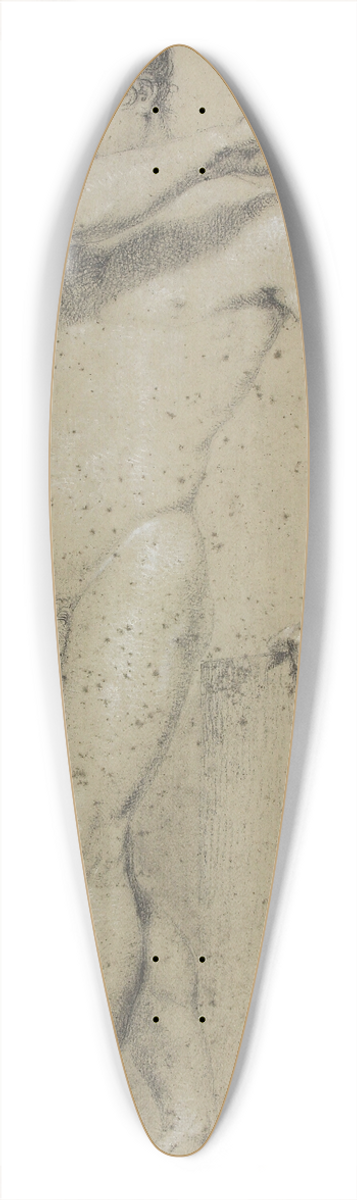 Christoffer Wilhelm Eckersberg - Mandlig stende model, profil til venstre 39.3 inch art pintail longboard deck