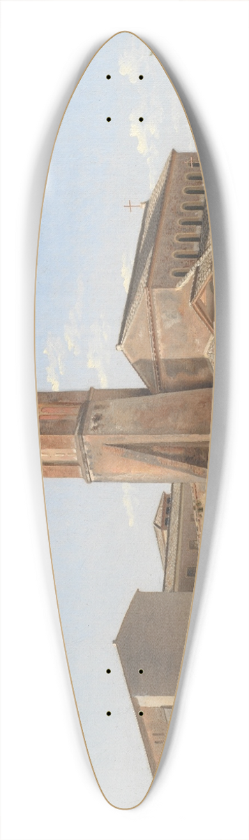 Christoffer Wilhelm Eckersberg - SantAgnese fuori le mura, Rome 39.3 inch art pintail longboard deck