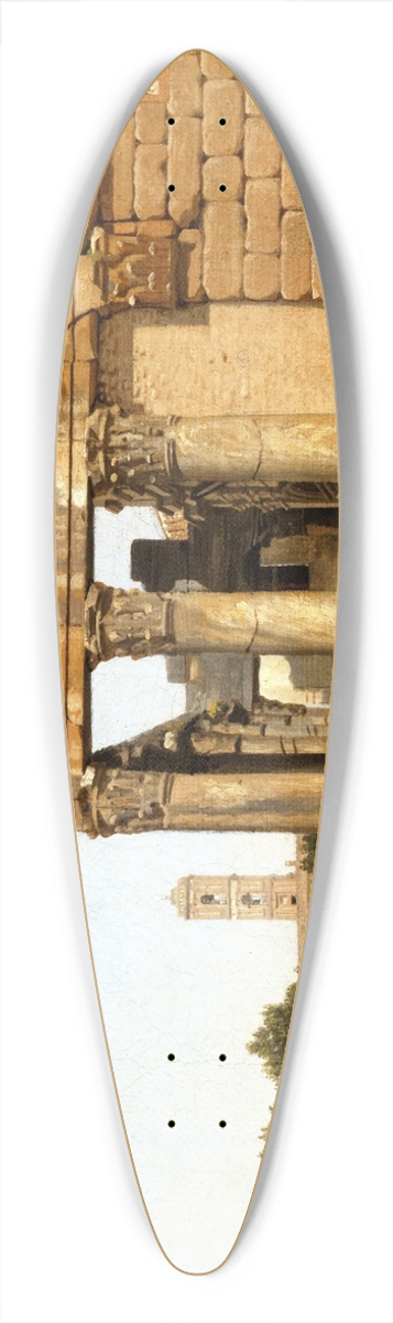 Christoffer Wilhelm Eckersberg - View of the Via Sacra, Rome 39.3 inch art pintail longboard deck